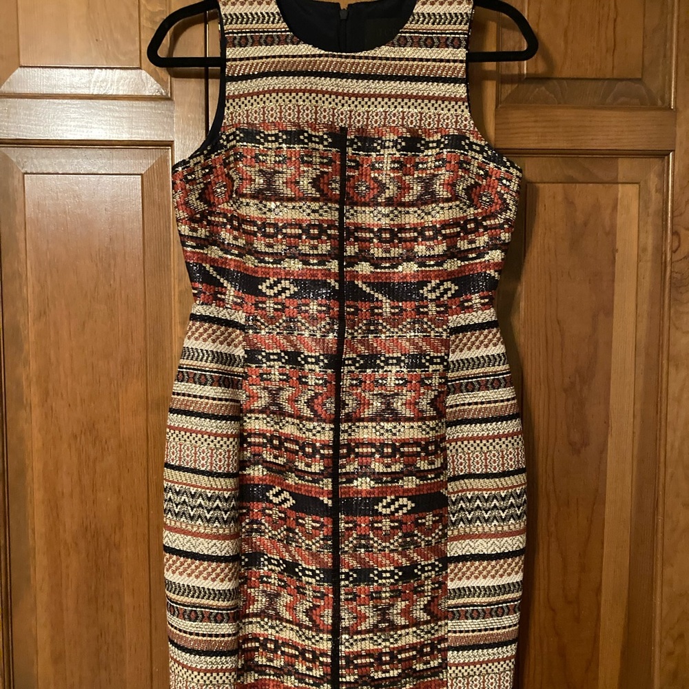 Stunning JCrew sleeveless textured dress.
